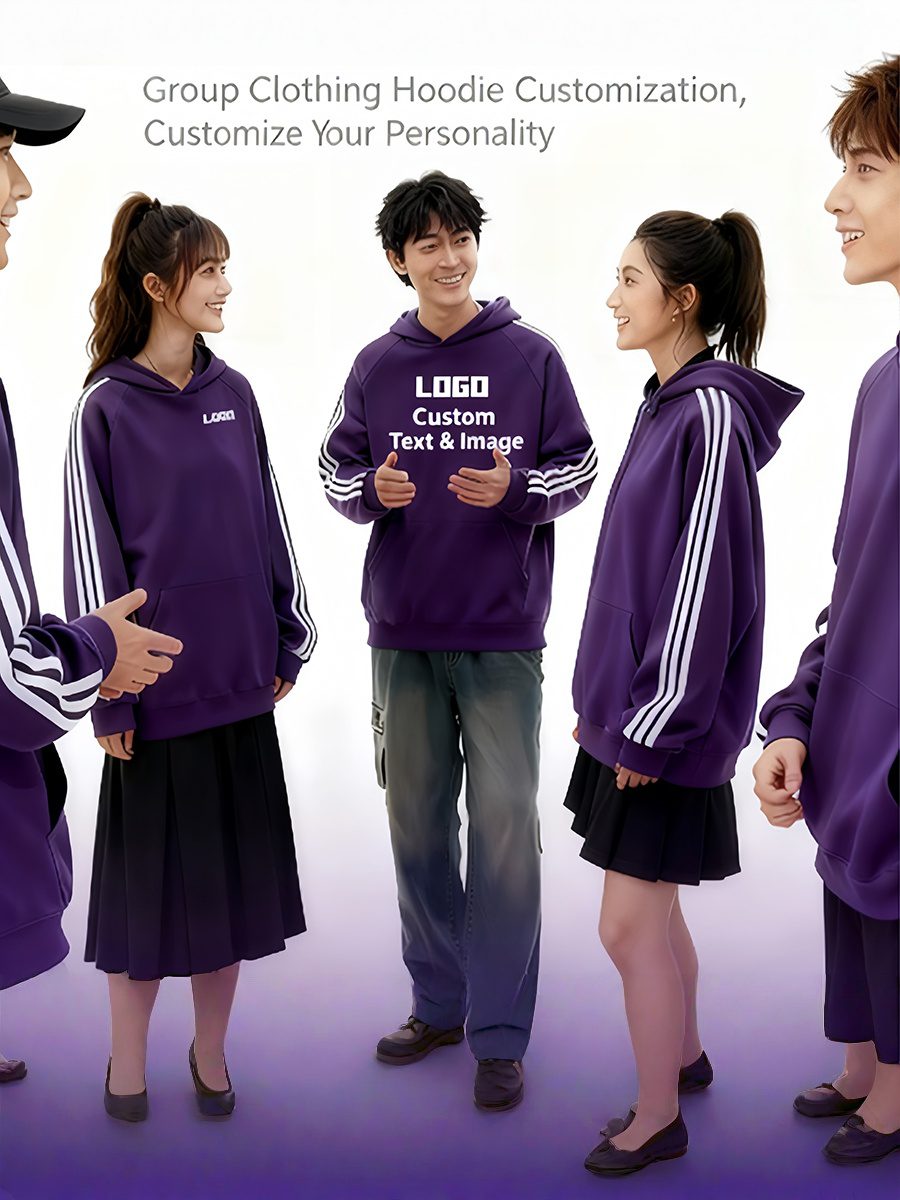 Custom Logo Printed Striped Sweatshirt | Custom Giveaways for Events
