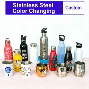 Personalized Magic Stainless Steel Color Changing  Cup | Custom Acrylic Cup