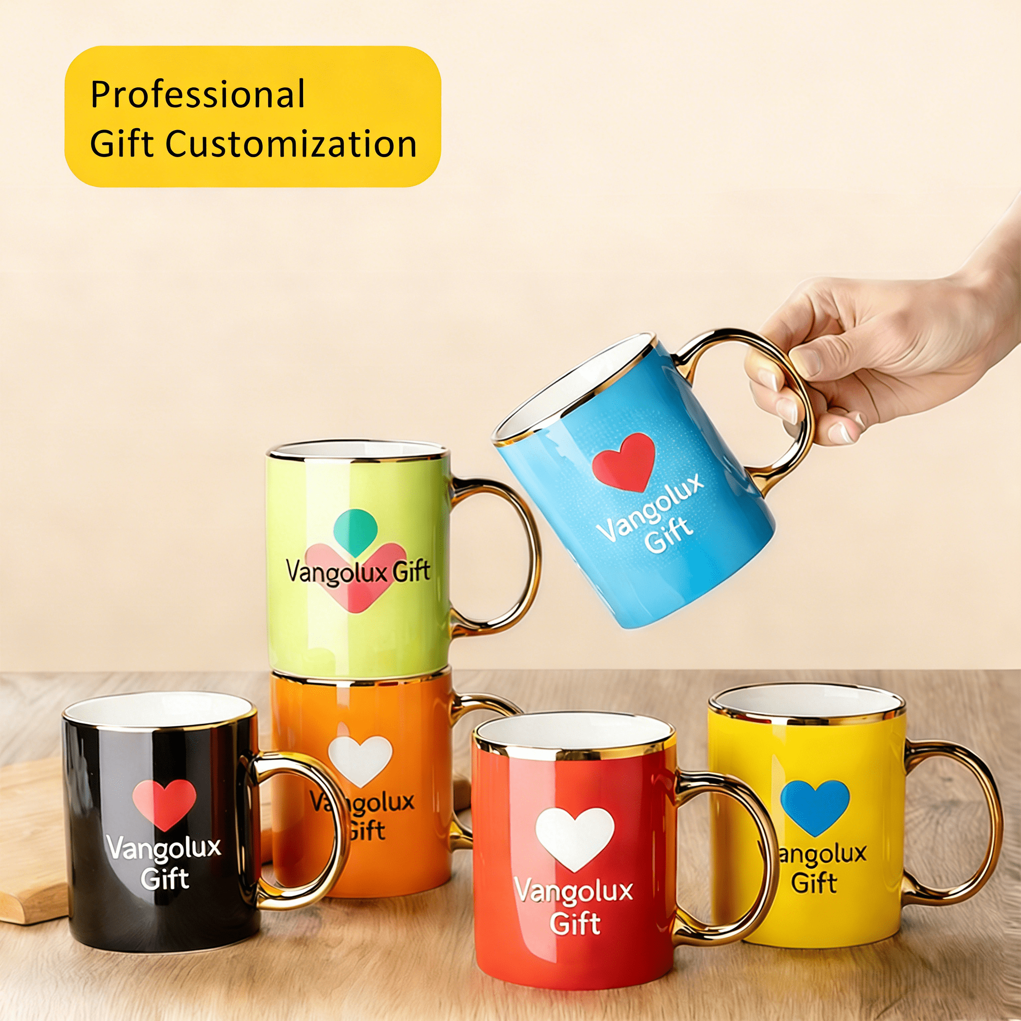 Personalized Photo Mugs | Custom Text & Logo Printing
