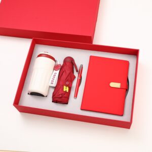 Branded Corporate Gift Sets | Notebook, Pen, Tumbler & Umbrella