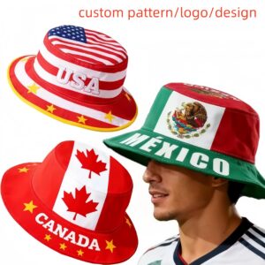 2026 Host Country Collection: Custom USA/Mexico/Canada Bucket Hats - Bulk Order at Vangolux